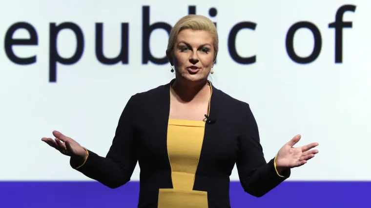 Kolinda s besprijekornim engleskim na konferenciji o ravnopravnosti spolova