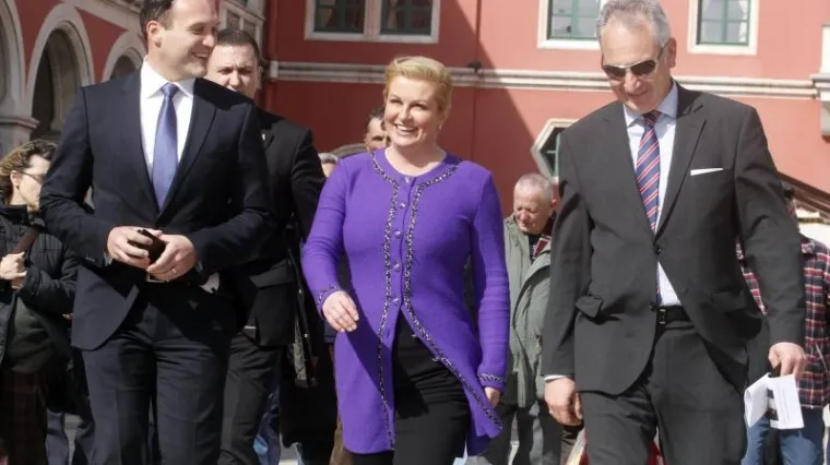 Grabar-Kitarović se družila sa Splićanima: 'Do&scaron;la sam vidjeti kakva je klima u gradu'