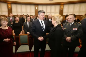 Prva zajednička fotografija: Milanović i Grabar-Kitarović srdačno se pozdravili