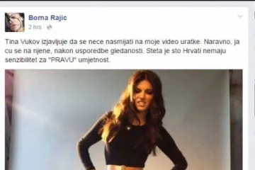 Borna Rajić uzvraća udarac Tini Vukov: 'Moji video uradci su posjećeniji od tvojih!'