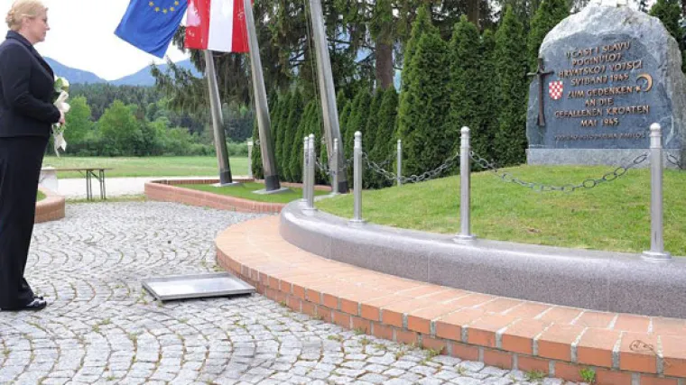 Predsjednica se u tajnosti poklonila žrtvama Križnoga puta na Bleiburgu