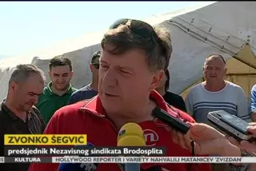 Radnici splitske željezare zbog šest neisplaćenih plaća podignuli šator