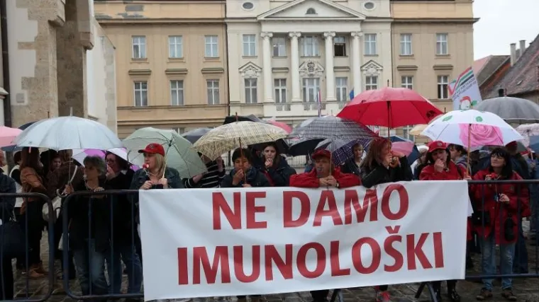 Radnici Imunolo&scaron;kog prosvjedovali protiv inicijative Visia Croatica