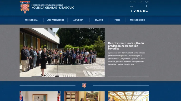 Kolinda Grabar-Kitarović vi&scaron;e nema stranicu 'kao iz pakla'!