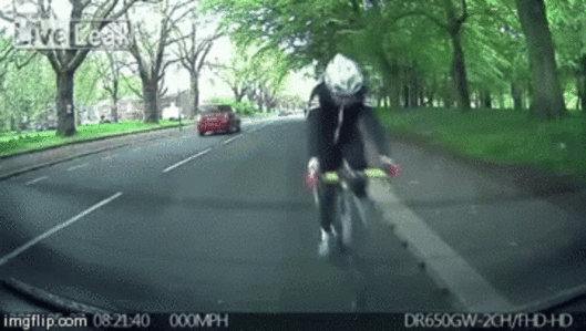 Zami&scaron;ljeni biciklist