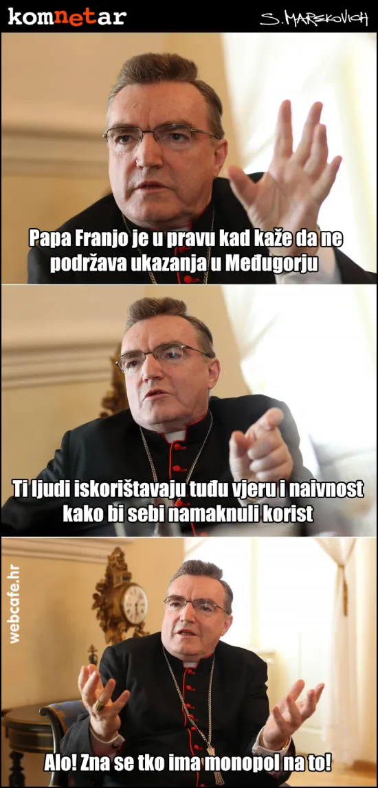 Bozanić se složio s papom o Međugorju
