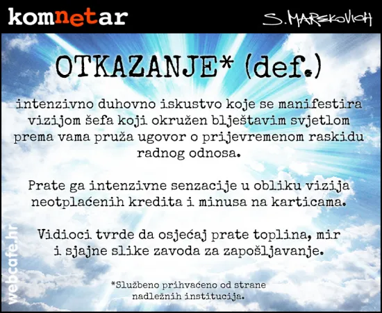 Intezivno duhovno iskustvo - Otkazanje