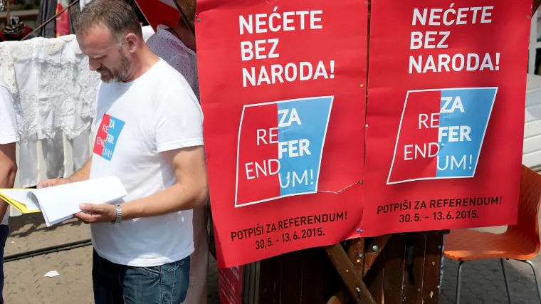 Inicijativa za referendum o referendumu: 'Prikupili smo dovoljan broj potpisa'