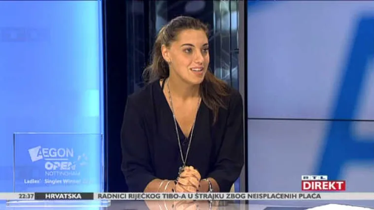 Nakon osvojenog WTA turnira u Nottinghamu, Ana Konjuh je podijelila dojmove u RTL Direktu