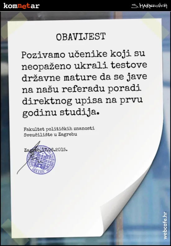 Kradljivici eseja imaju karijeru pred sobom