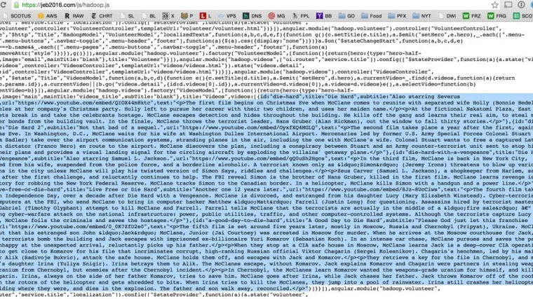 Ispod haube web stranice Jeba Busha, iznenađenje "Umri muški"