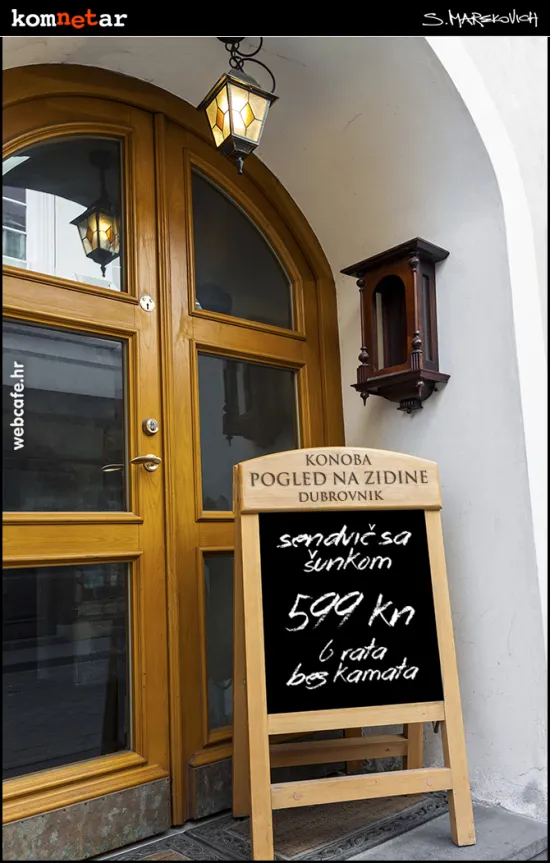 Akcija u Dubrovniku: Sendvič na rate (bez kamata!)
