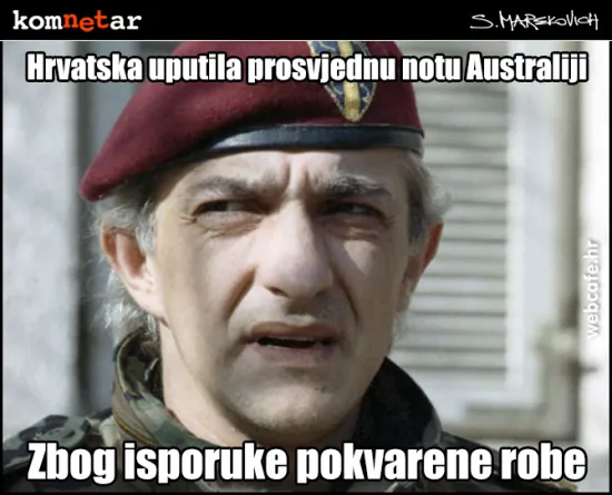 Australiji prosvjedna nota Hrvatske