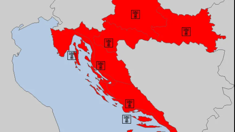 U 10 sati u Rijeci, Splitu i Zadru izmjereno vi&scaron;e od 38 stupnjeva!