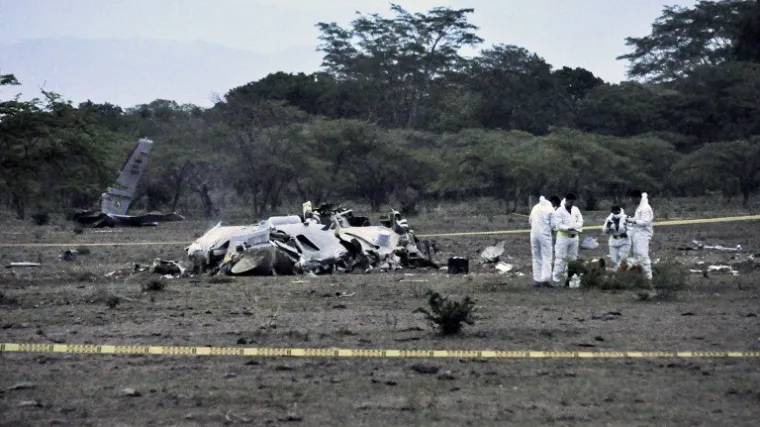 Pao zrakoplov s kolumbijskim vojnicima, 11 mrtvih