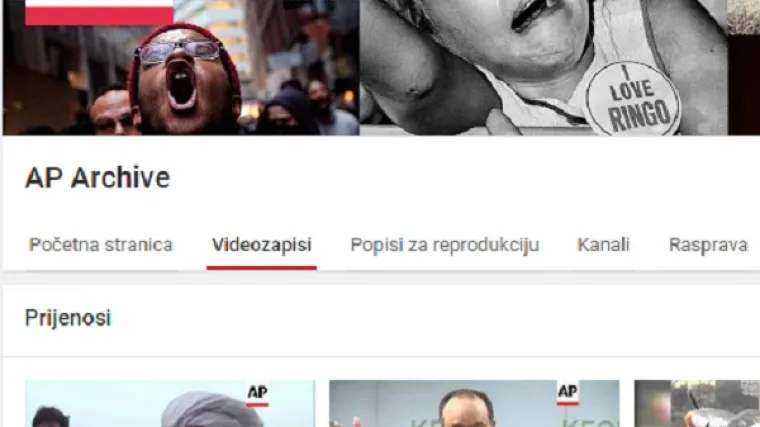 AP na YouTube kanal prebacio impresivnu arhivu