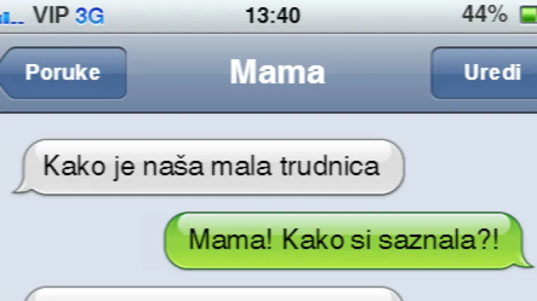 Mama, kako si znala da sam trudna?!