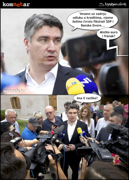 Zna Milanović za&scaron;to je fiksirao euro i &scaron;vicarski franak...