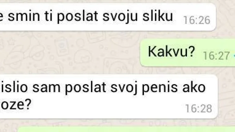 Neki frajer joj htio poslati sliku svojeg penisa, a ona je imala najbolji odgovor!