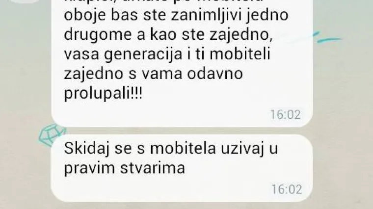 "Vidim vas kroz prozor, dr*ate po mobitelu oboje..."