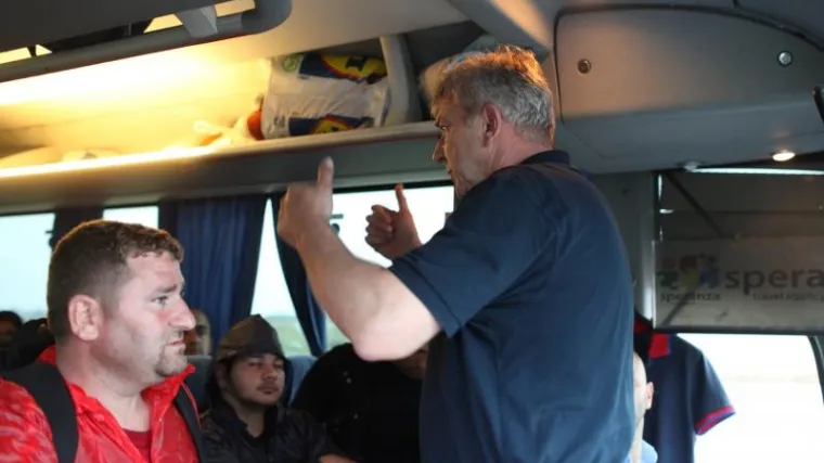 Ministar Ostojić pozdravio izbjeglice koje su stigle u Opatovac