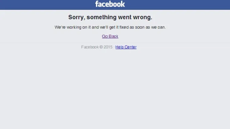 Facebook je opet pao