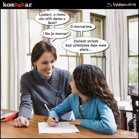 Djeca za vrijeme &scaron;trajka uče novo gradivo