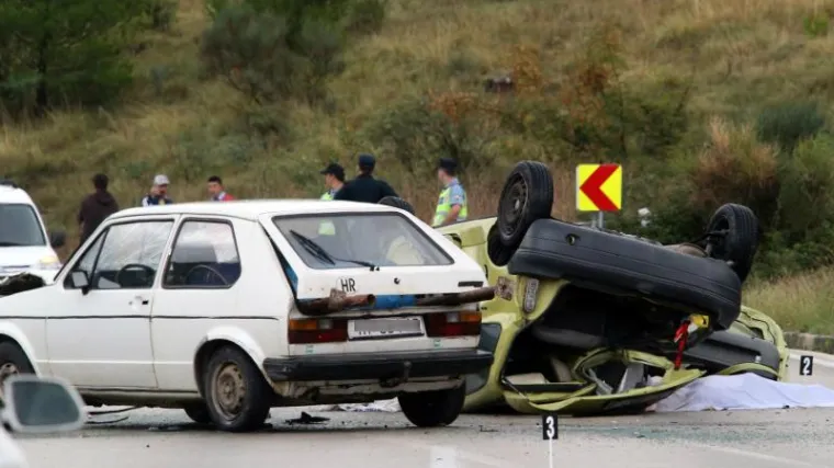 Frontalni sudar kod Žrnovnice