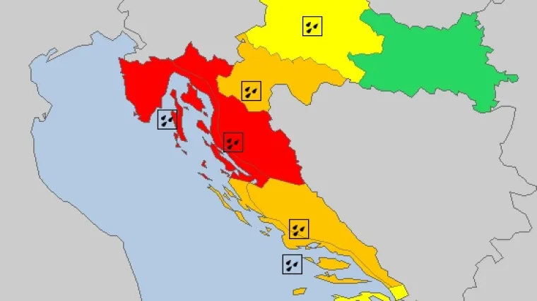 Meteoalarm izdao crveno upozorenje za gospićku i riječku regiju