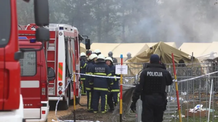 Opet izbio požar u kampu u Brežicama