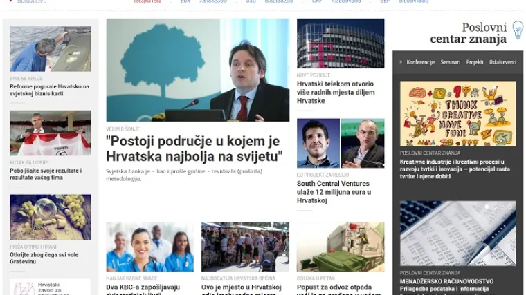 Portal Poslovni.hr čitateljima ponudio novo ruho