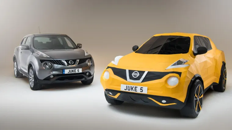 Nissan Juke za peti rođendan dobio papirnati model