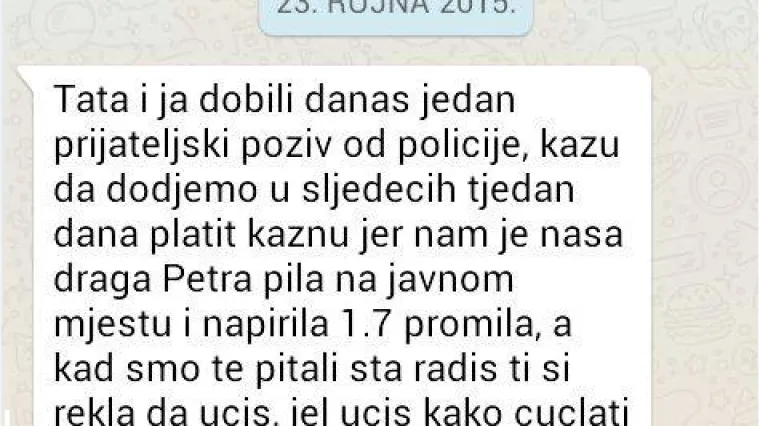 Petra uči, ali izgleda da uči cuclati