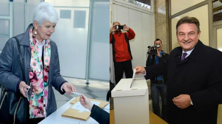 Problemi s osobnim iskaznicama spriječili Kosor i Čačića da obave glasanje iz prvog poku&scaron;aja