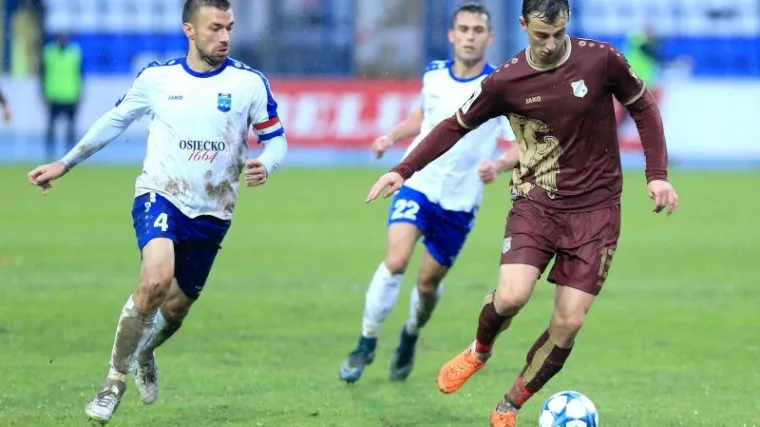 Osijek se u sudačkoj nadoknadi spasio poraza protiv Rijeke