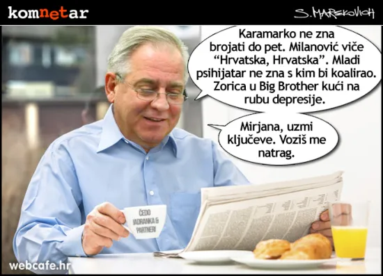 Ivina prva jutarnja kavica na slobodi...