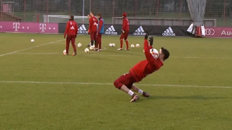 Lewandowski radio čuda na treningu