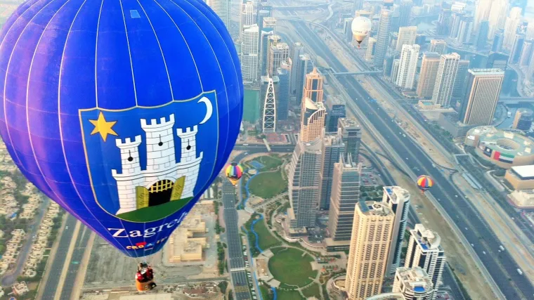 Hrvatski balona&scaron;i odlično promoviraju Zagreb u Dubaiju u dru&scaron;tvu poznatih &scaron;eika