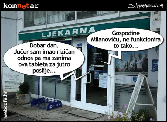 Jutro poslije, Milanović je u problemima