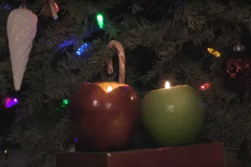 U dva poteza napravite svijeću od jabuke