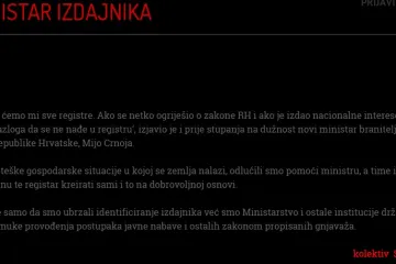 Pojavio se registar 'izdajnika', možete se prijaviti