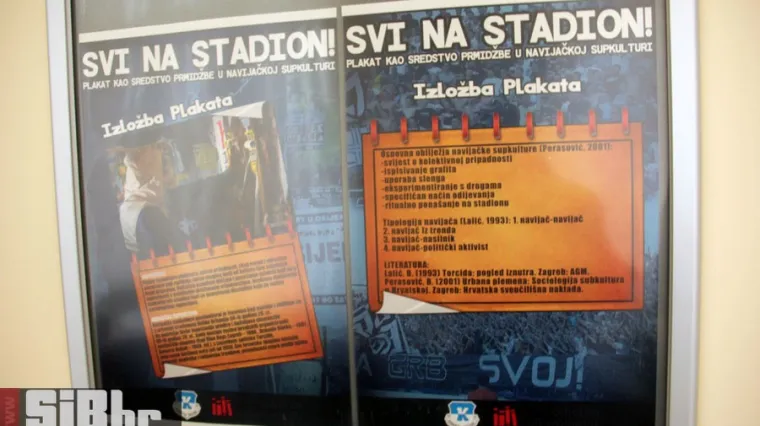 Na Odjelu za kulturologiju otvorena izložba navijačkih plakata