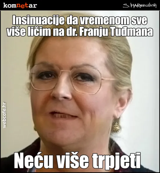 Predsjednica nameće stil Franje Tuđmana