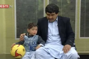 Dječak koji je od plastične vrećice napravio Messijev dres prvi put na televiziji