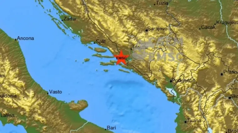 Potres jačine 3,9 stupnjeva po Richteru zatresao Ploče