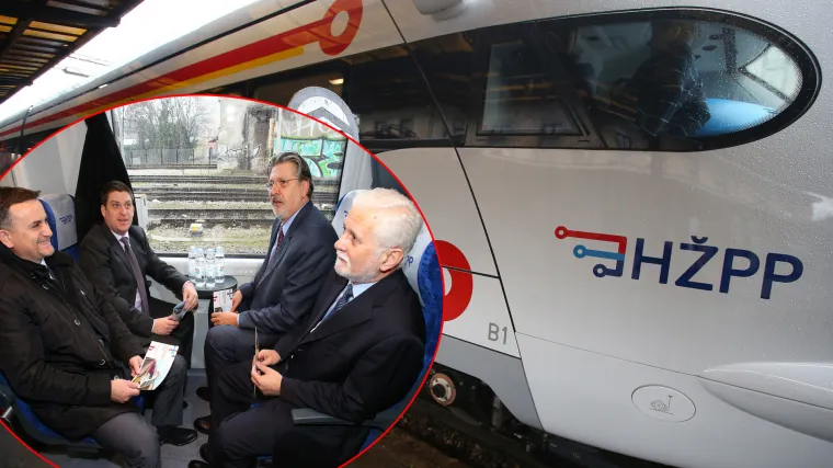 Ministar Butković na prvoj redovnoj vožnji novog dizel-električnog motornog vlaka HŽ-a!