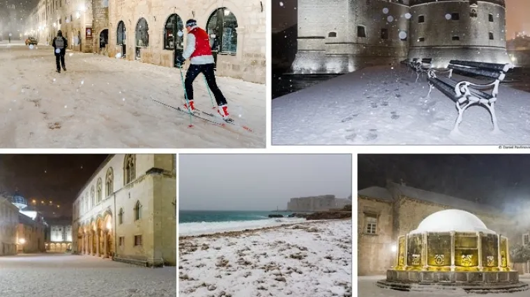 Prije točno sedam godina skijalo se na Stradunu (FOTO)