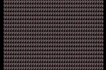 Možete li među silnim devetkama uočiti jednu osmicu?