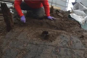 Pronađen 3.000 godina stari jako krhki drveni kotač