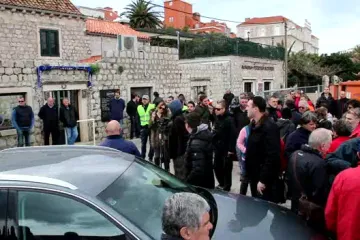 Prosvjed građana na Lapadskoj obali